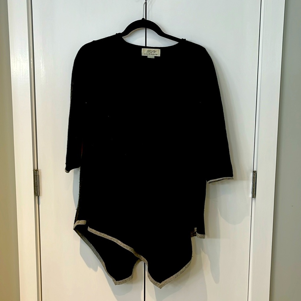 Ply Cashmere assymetrical tunic sweater